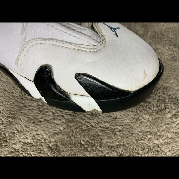 1999 Air Jordan 14 Women’s size 9 Oxidized green Nike retro og white wmns shoes - Picture 12 of 15